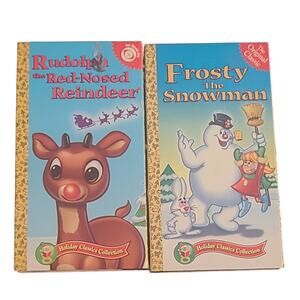 VHS HOLIDAY CLASSIC COLLECTION FROSTY THE SNOWMAN RUDOLPH THE RED NOSE REINDEER
